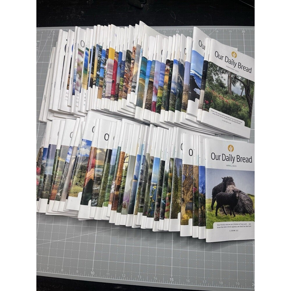 Our Daily Bread Devotional 2007 - 2025 Lot Of 74 Magazine Booklets Faith Christ